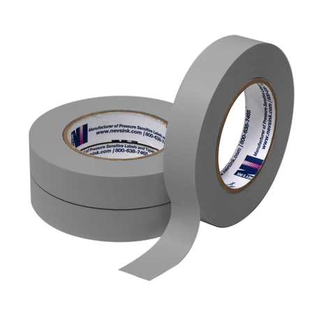 NEVS 1" wide x 60yd Gray Labeling Tape T-100-Gray